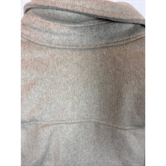 Bleeker & Broad Mens XL Beige Wool Blend Quilted Shirt Jacket - Picture 10 of 14